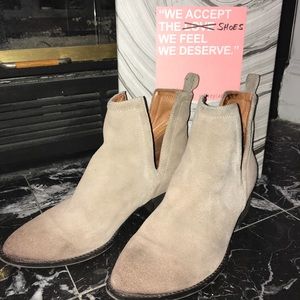Jeffrey Campbell, Distressed Taupe Muskrat Bootie